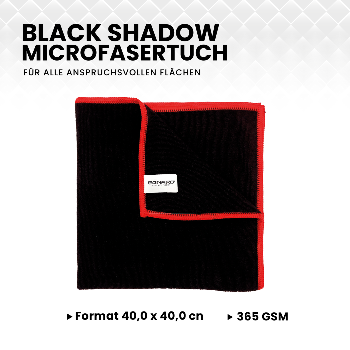 Black Shadow "Premium" Microfasertuch 365 GSM - Egnaro