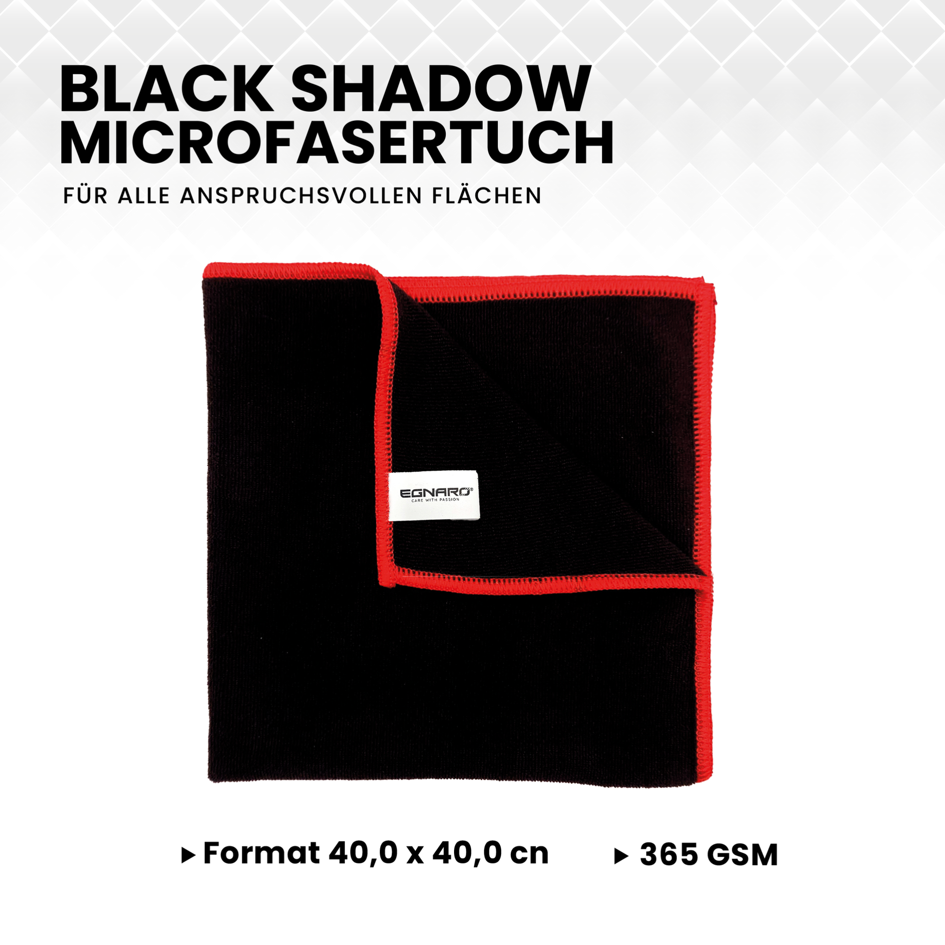 Black Shadow "Premium" Microfasertuch 365 GSM - Egnaro